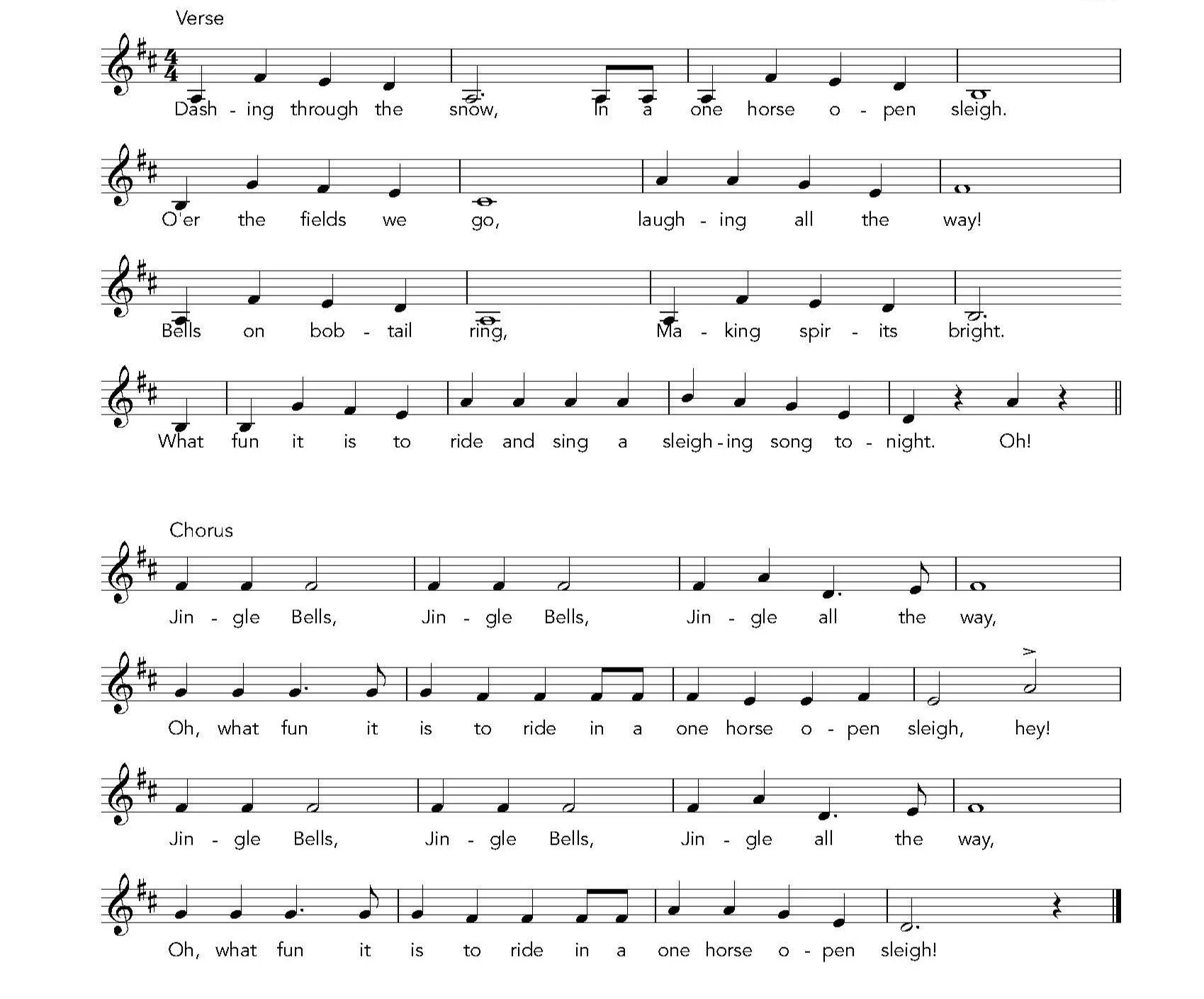 Jingle Bells — Music For All Library